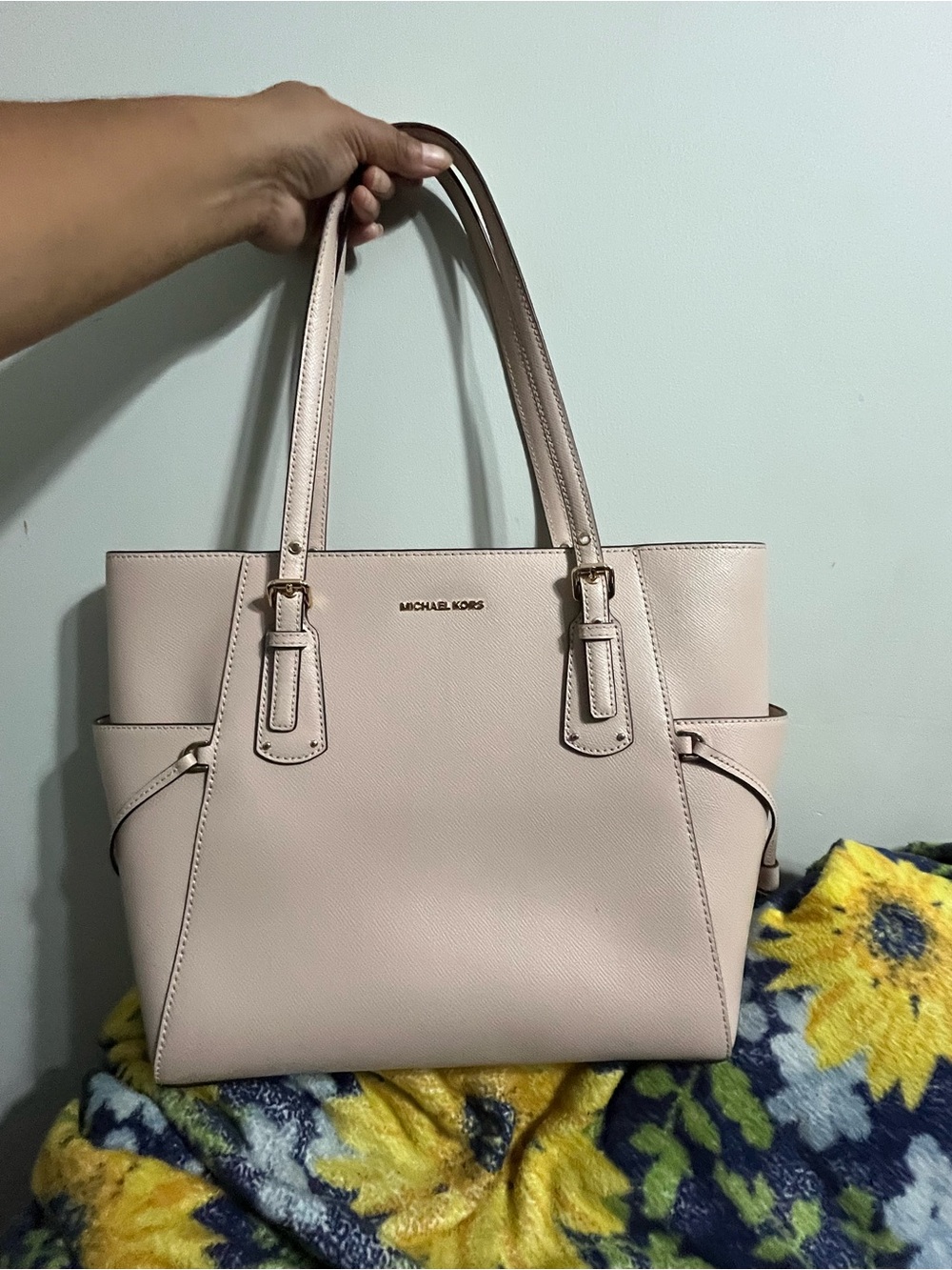 Michael Kors Pale Blush Saffiano Leather Tote